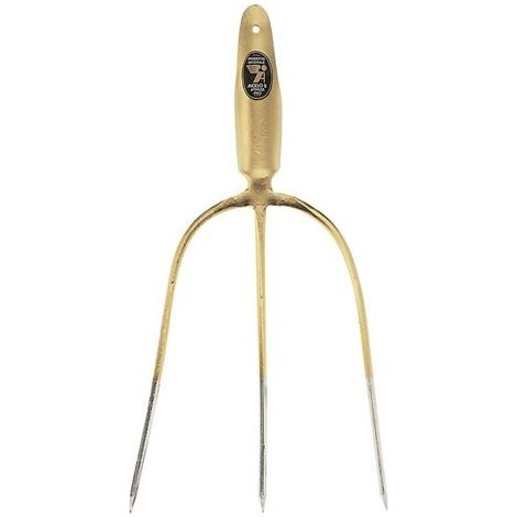 Fourche à foin 3 dents robuste pour agriculture et jardinage