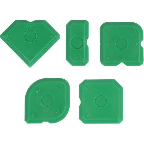 Lissoirs à Joints,5pcs,Ensemble d'outils de Calfeutrage,Joints parfaits grâce à des bords très droits,pour un levage facile,pour le lissage des joints,grattoirs pour joints en silicone et acryl (1/3)