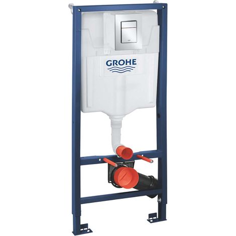 Grohe Rapid SL - Set modulo di installazione per WC sospesi e placca di comando Skate Cosmopolitan S, cromo 39501000 (1/3)