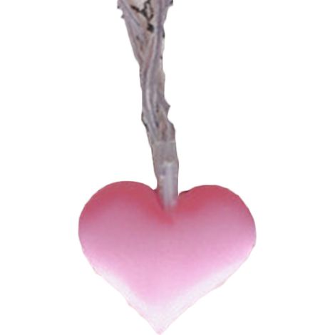 Guirlande lumineuse légère en forme de cœur, pour chambre de fille, fête de mariage (3 mètres, 20 lumières roses) (1/5)