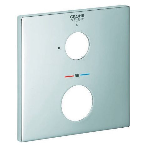 Escudo cuadrado Grohe 49109 para THM - Juego de molduras cromadas