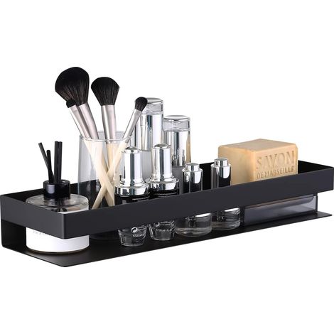 Étagère de Salle de Bain Étagère Murale Étagère Douche Acier Inoxydable SUS304 Noir 40 cm, BSC205S40A-BK (1/5)