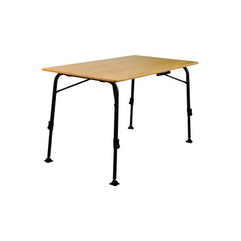 SOPLAIR Table Agora Plateau Bambou 4 Personnes Pieds Réglables Camping Car (1/3)