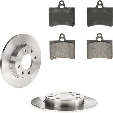 KIT FRENI POSTERIORI compatibile con CITROEN C5 I (DE,DC,RE) - DISCHI + PASTIGLIE OEM: FDB1413 / 17337 /SOSTITUZIONE DIRETTA/BASSA POLVERE/SILENZIOSO (1/5)