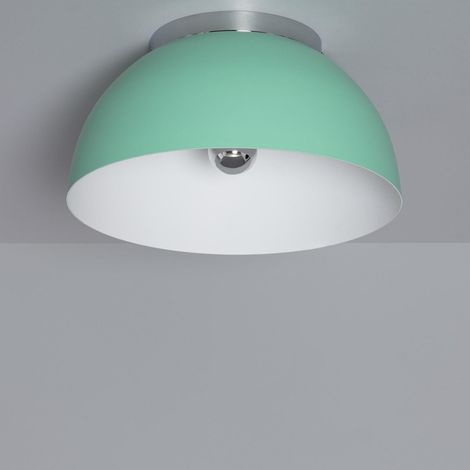 Plafonnier Rond Aluminium Ø305 mm Bosco Silver Vert Céladon (1/5)