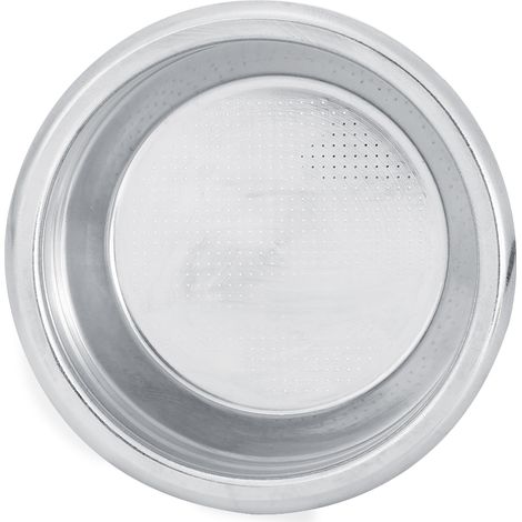 Porte-filtre double 58mm sans fond pour machine à café semi-automatique, panier filtrant à double paroi poreuse (1/4)