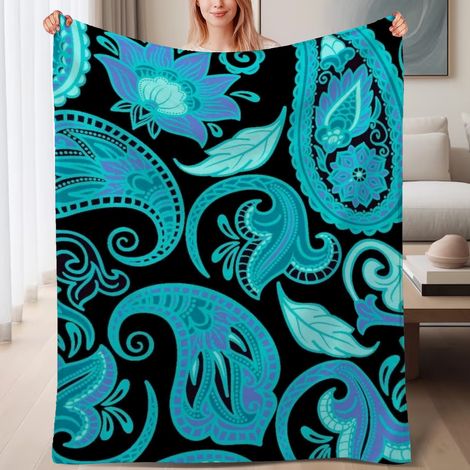 Couverture de lit en polaire, douce et chaude en microfibre printemps-été, décoration de chambre à coucher, cadeau pour femmes et hommes, 6080 pouces (1/4)