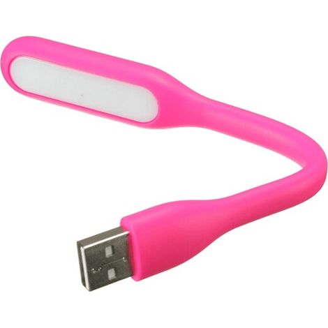 Lampara led flexible USB para portatil  Rosa (1/4)