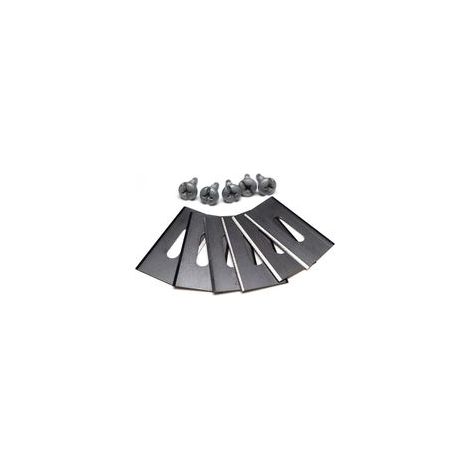 Lot de 30 lames de gazon pour Husqvarna avec double lame aiguisée en acier inoxydable 36.518.50.65mm- (1/4)