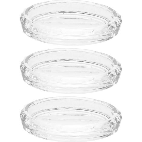 3 porte-savons, verre, pour salle de bain et lavabo et douche (1/5)