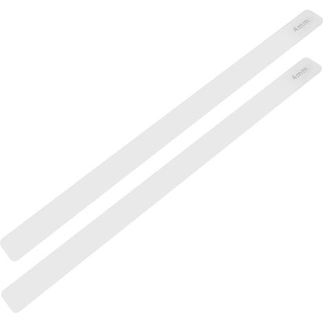 Règle de pesée en acrylique pour biscuits, gabarits de cuisson, bandes de mesure pour pâte (1 paire) (1/5)