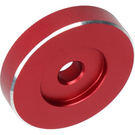Adaptateur pour Platine Vinyle Aluminium, Disque Tourne-disque RPM Rouge Accessoire (1/5)