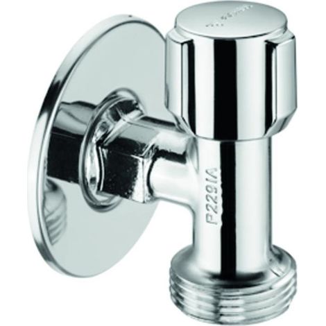 Valvola di collegamento al dispositivo cromata, con maniglia COMFORT 1/2 pollici x 3/4 pollici SCHELL