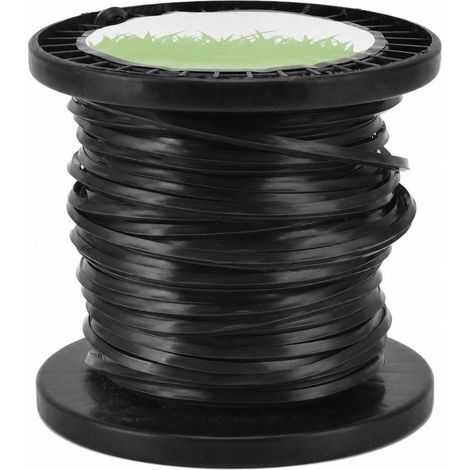 Hilo para desbrozadora de 3,3 mm, alto rendimiento de corte, bajo nivel de ruido, negro, cuatro hebras, compatible con la mayoría de cortacéspedes, para uso agrícola, 30 m (1/5)