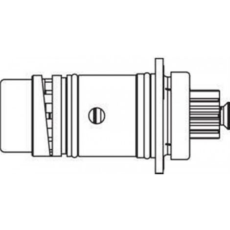 Delabie cartouche pour TEMPOMIX WT montage mural. Autofermeture, 7 s. (avant 02/2018)