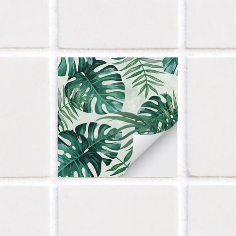 Stickers autocollants pour carreaux imperméables en vinyle, à coller et décoller, autocollants pour carrelage autoadhésifs pour cuisine, salle de bain, style boho, stickers muraux, 20 cm x 10 pièces (1/5)