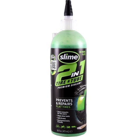 Slime Tyre Sealant Prevent & Repair Punctures 2 in 1 455ml Flat Tyre 10193-51