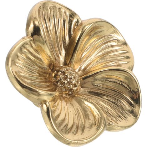 Poignée de tiroir et d'armoire en laiton Healeved, motif fleur (1/5)