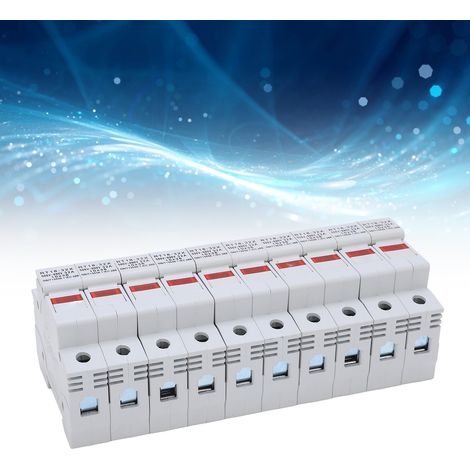 Support de fusible miniature sur rail RT18-32X avec voyant LED, 32A 500-690V, 2 pôles, accessoire électrique