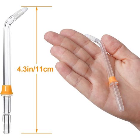 YanBan 2 pièces brosse orthodontique de rechange pour buse orthodontique pour Waterpik WP450 WP-100 WP100E WP-250 WP-300 WP-660 WP-900 (1/4)