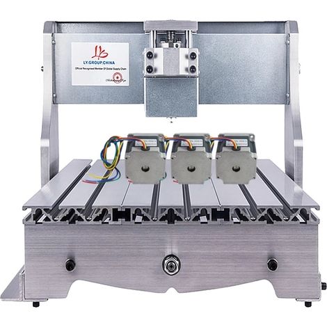 CNC-Fräse mit Drehachse, Selbstmontage, kompatibel mit Nema23-Schrittmotoren, 3 Achsen mit Motor, 300X400mm (1/2)