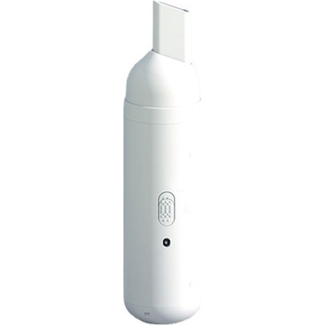 Aspirateur de voiture silencieux, rechargeable par USB, mini portable sans fil, blanc (1/5)