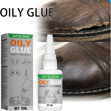 Transparent, waterproof, oil-based raw glue for shoe repair, instant adhesive, plastic and metal welding agent -- 50g oil-based raw glue + dropper tip -- BIEMMEDUE (1/5)