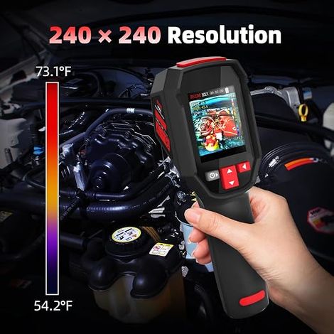 HX3 Portable Thermal Camera 240x240 Infrared Thermal Imager Resolution 25Hz Refresh Rate -20°C to 550°C 15 Color Palettes for Water Leaks Electronic Repair (1/4)