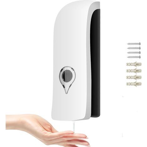 Dispenser di sapone manuale da 300 ml, dispenser di sapone liquido a parete a testa singola, dispenser di shampoo, dispenser di gel doccia per bagno, porta shampoo liquido (1/5)