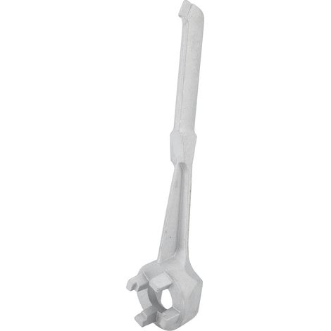 Clé à bouchon en aluminium de 25 cm (10 pouces) pour fûts de 10, 15, 20, 30 et 55 gallons. (1/5)