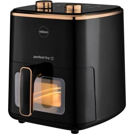 Recipiente de vidrio para freidora sin grasa ELDOM FR500 de 5,5 L (1/3)
