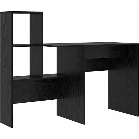 Maison Exclusive - Schreibtisch Schwarz Eichen-Optik 131,5 x 50 x