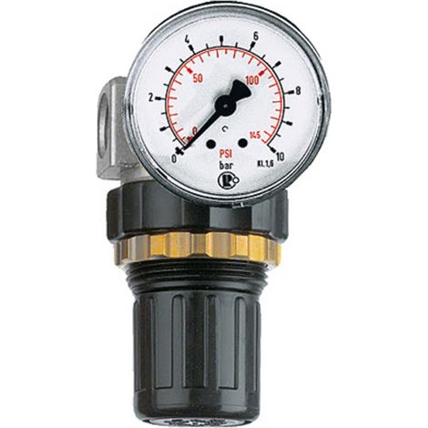 Riegler Druckregler »Standard-mini«, Schalttafelmutter, G 1/8, 0,5-16 bar (1/4)