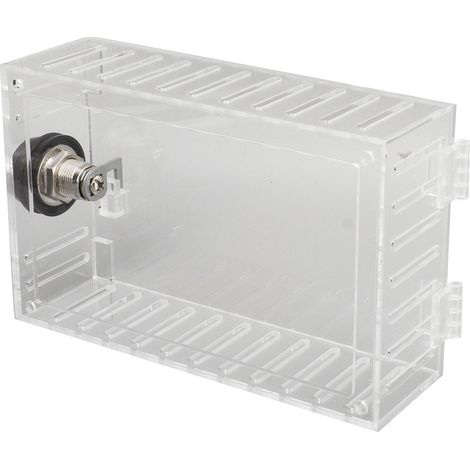 Boîtier de verrouillage pour thermostat universel grand format transparent, protection pour thermostat mural avec verrouillage à code (1/5)
