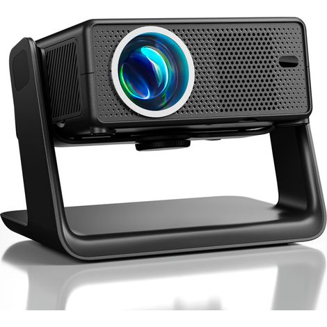 Projecteur Bluetooth 1080P Konsoefuly, Full HD 4K Vidéoprojecteur Portable avec Haut-Parleur Intégré, Netflix, le Play Store