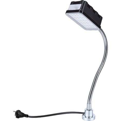 Lumière de Machine LED 10W 1500LM 6500K 30cm, tour à Base magnétique Flexible à col de cygne pour perceuse à presse, établi, prise ue (1/5)