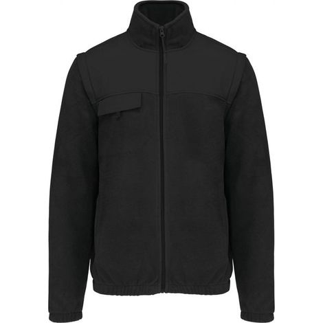 Veste polaire manches amovibles WK. Designed To Work Noir S