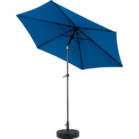 Parasol double face avec manivelle, Anti-UV et imperméable – Socle non inclus