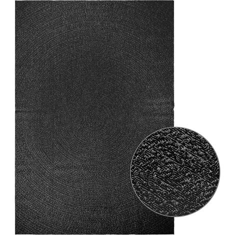 Alfombra ZIZUR apariencia yute interior exterior antracita vidaXL