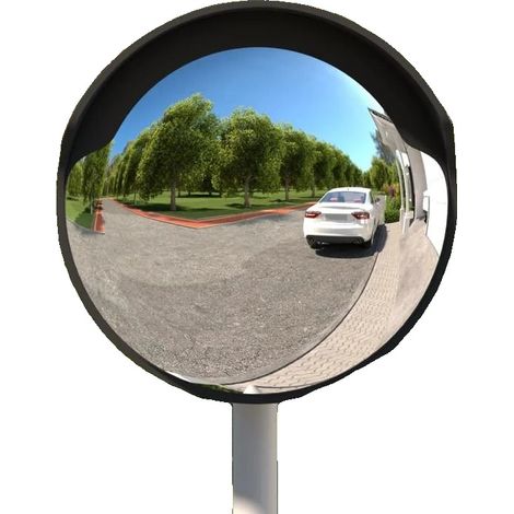 Verkehrsspiegel, für den Außenbereich, langlebiges Polycarbonat, Weiß (1/2)