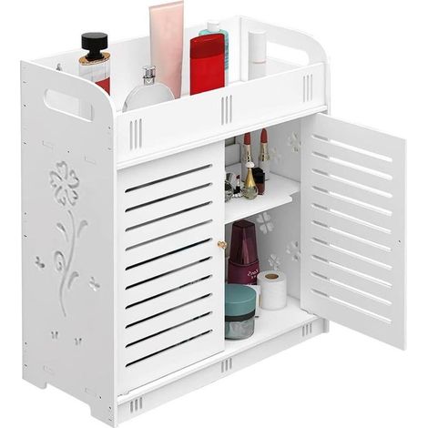 Étagère de rangement murale multi-niveaux pour salle de bain, sans perçage, pour produits de soin de la peau, durable 4,33 (9) (1/5)