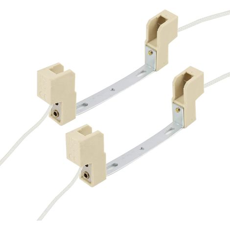 2 Pièces Douille R7S 118mm, Douille pour Lampe R7S en Céramique, Support de Lampe pour Ampoule Halogène et LED R7S Double Culot, Porte Ampoule, Adapté aux Appliques Murales Lampadaires AC 100–240V (1/5)