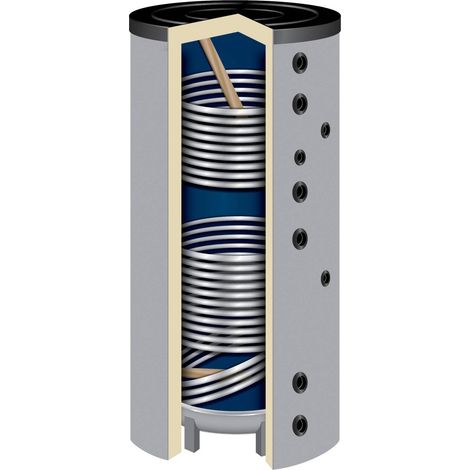 800 Liter Solarspeicher Warmwasserspeicher SO-800 Isoliert 100 mm (1/4)