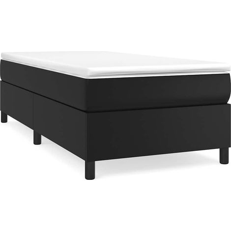 Maison Exclusive - Boxspringbettgestell Schwarz 90x200 cm Kunstle (1/5)