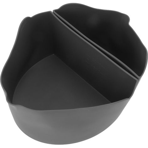 Séparateur 2 en 1 pour mijoteuse, doublure réutilisable en silicone alimentaire avec poignée de levage pour cocotte de 6 litres, gris (1/5)