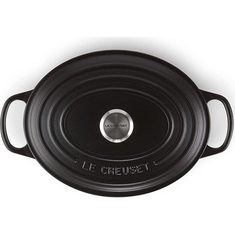 Le Creuset Signature Gusseisen- Braeter oval 27cm mattschwarz (1/5)