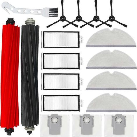 Filtre pour aspirateur brosse pour aspirateur Filtre de brosse pour aspirateur filtre de 18PCS Q5 Pro+ Q8 Max+ Aspirateur Accessoires Main Side Brosse Filtre Serpillière Cloth Dus (1/5)