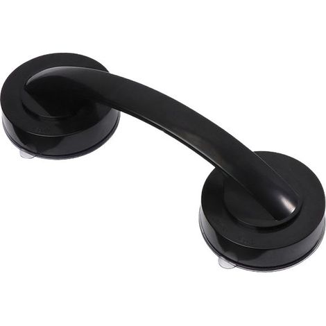 Barre d'appui pour toilettes, poignée à ventouse, barre d'appui de douche portable, 1 pièce (noire) (1/5)