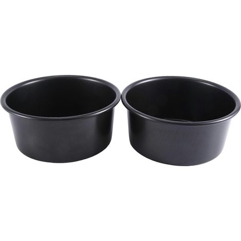 Ensemble de 2 moules à gâteaux de 15 cm (6 pouces), moules ronds antiadhésifs en alliage d'aluminium pour la cuisson de gâteaux à étages pour anniversaires et mariages. (1/5)