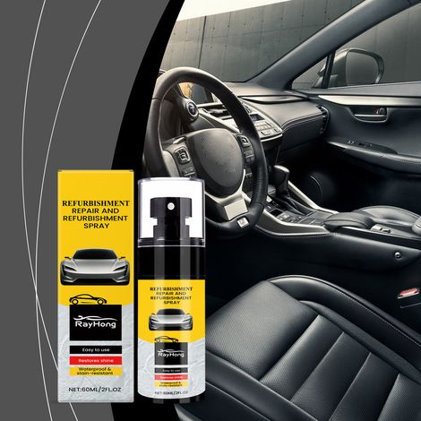 Car Plastic Refurbishing Spray - Car Interior Plastic Coating Refurbishing, Polishing, Maintenance, and Coating Spray - 60ml -- BIEMMEDUE (1/5)